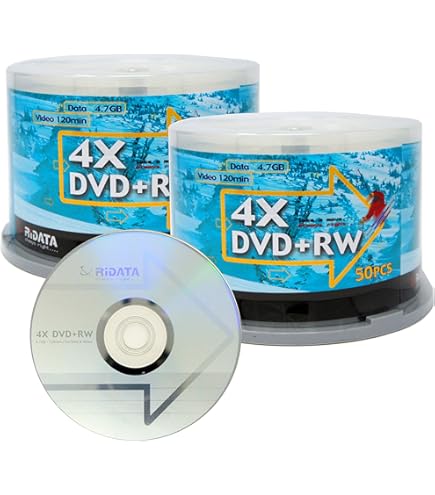 Amazon.com: DVD-RW Discs, 4.7GB, 4x, Spindle, Silver, 25/Pack